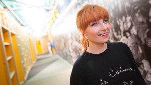 Alice Levine showing that Girls Can Code