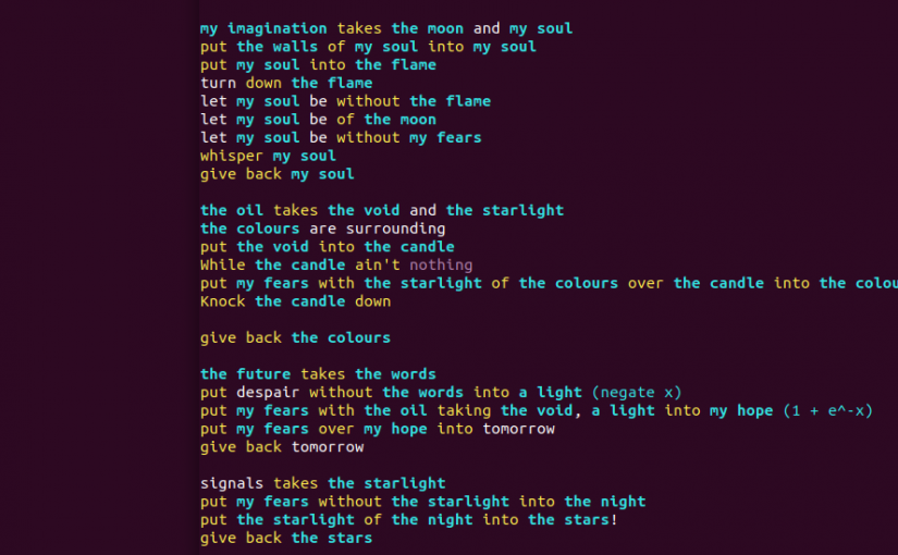 Rockstar code lyrics